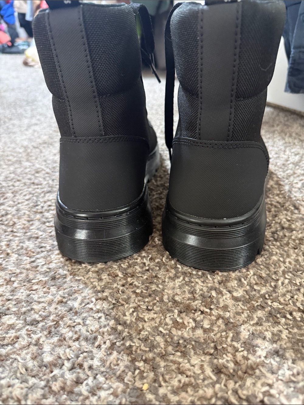 Dr. Martens. Airwaves. Black Canvas High-Top Lace-Up Boots - Picture 3 of 4